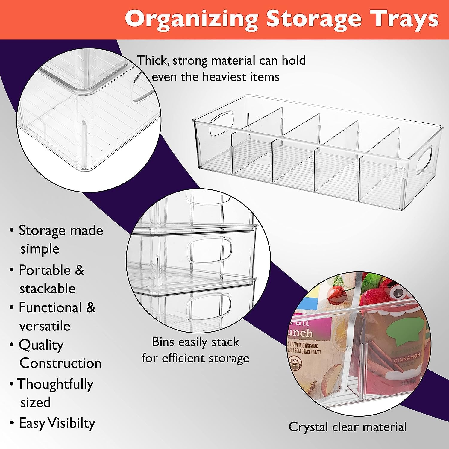 ClearSpace Plastic Storage Bins Perfect Kitchen Organization or