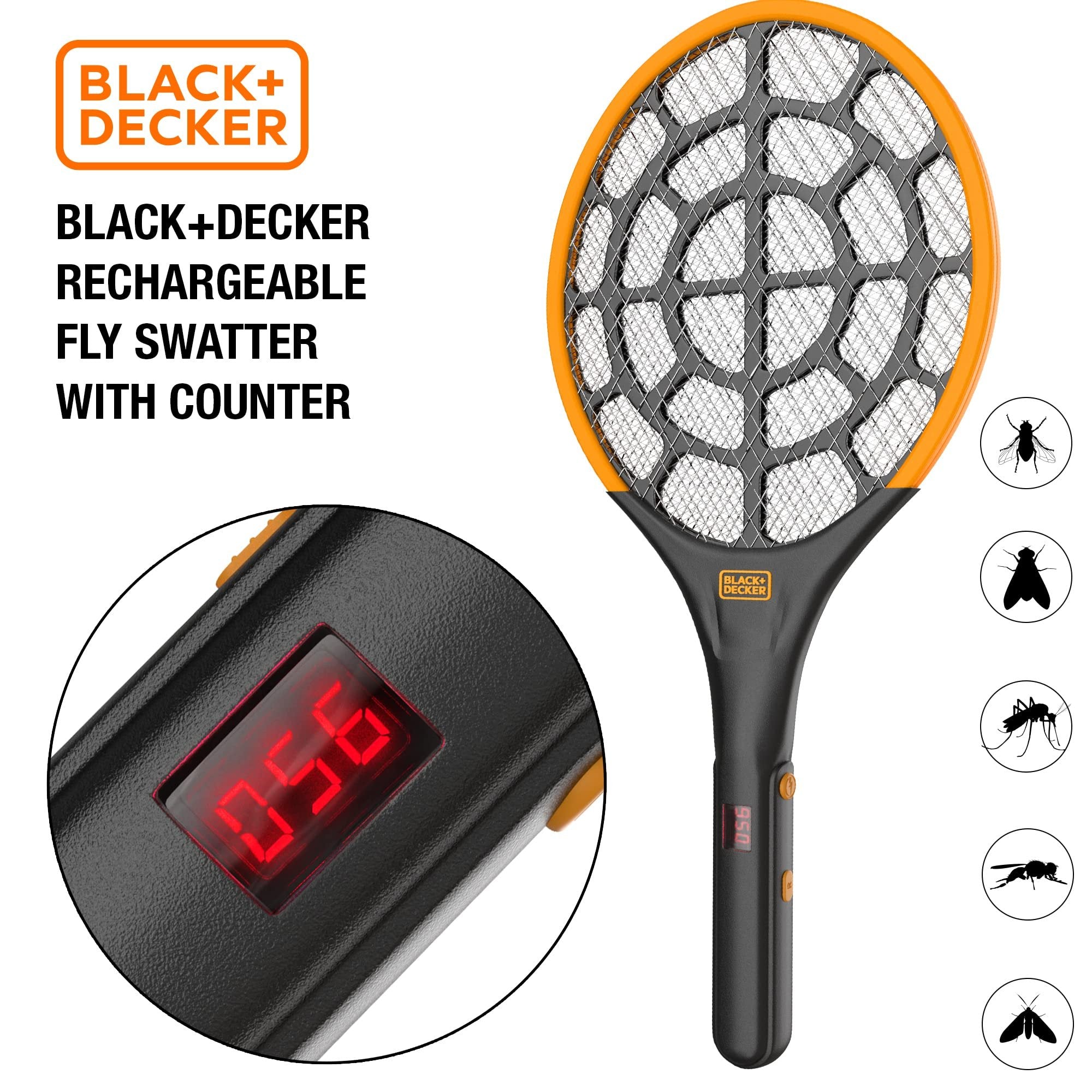 BLACK + DECKER Bug Zapper and Mosquito Repellent | Fly Trap Pest Control  for All Insects, Including Flies, Gnats for Indoor & Outdoor Use 600 Sqft