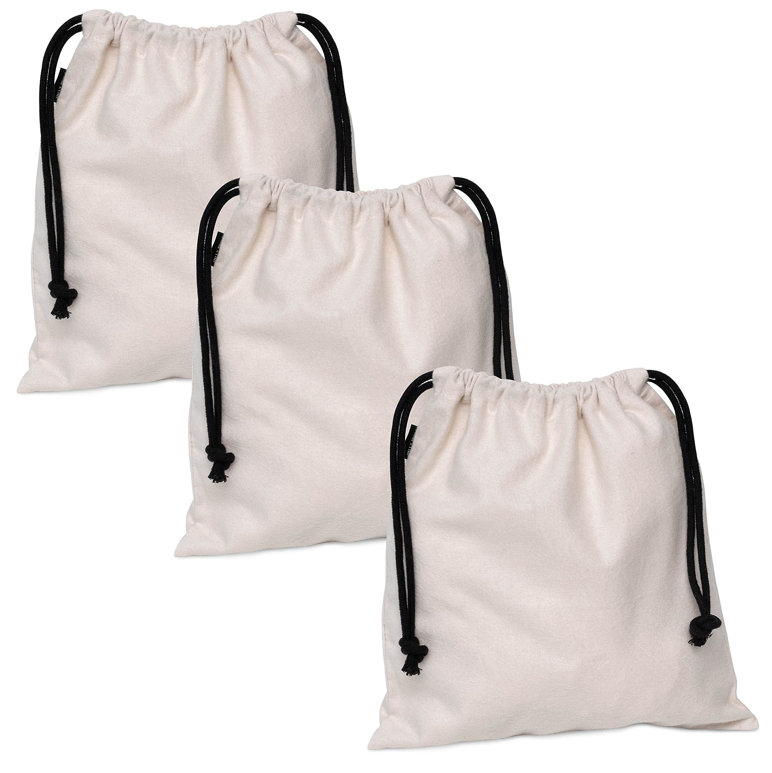 Extra Large PEVA Zippered Storage Bags with Handles, 3 Pcs. 21.6