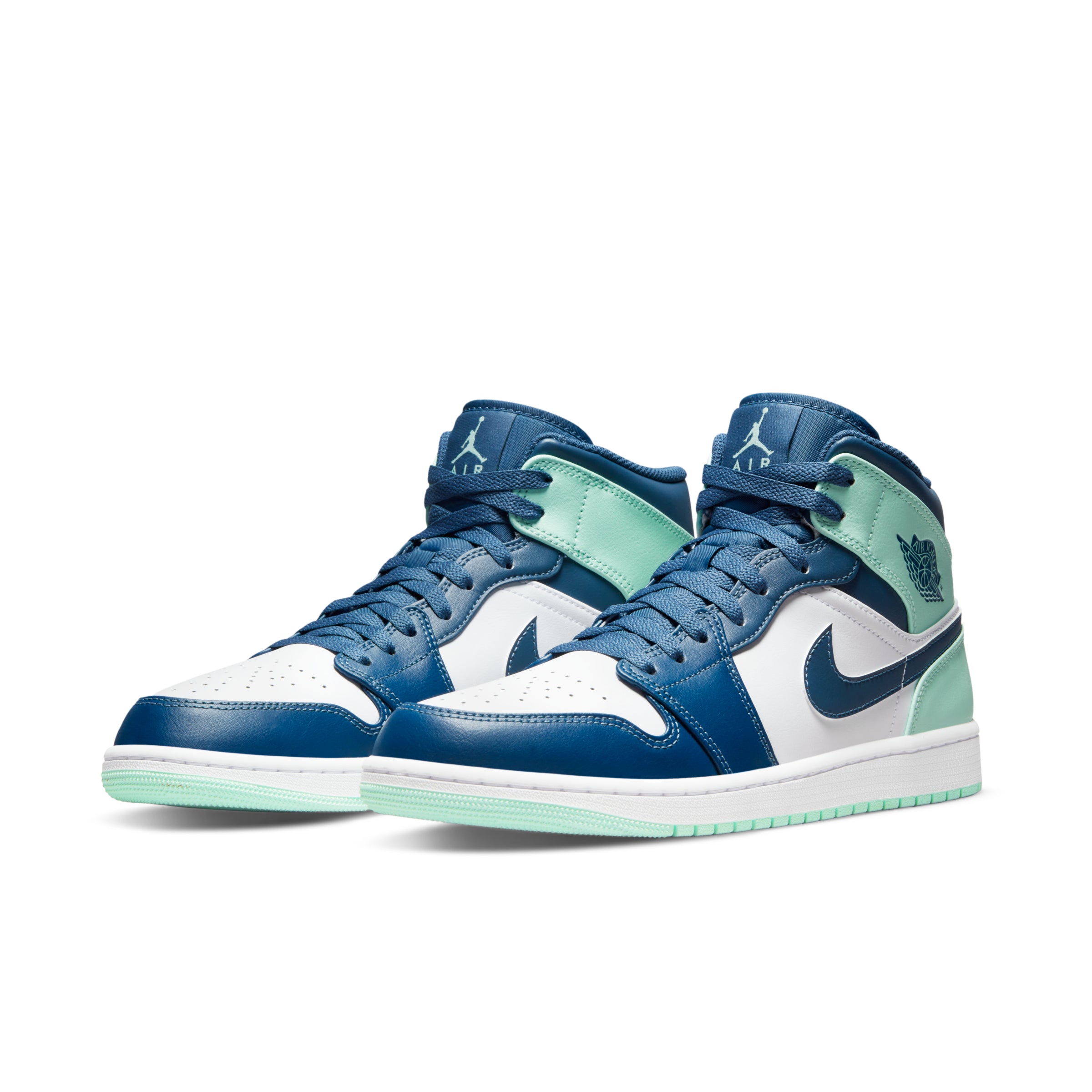 Nike Air Jordan 1 Mid Mystic Navy Mint 