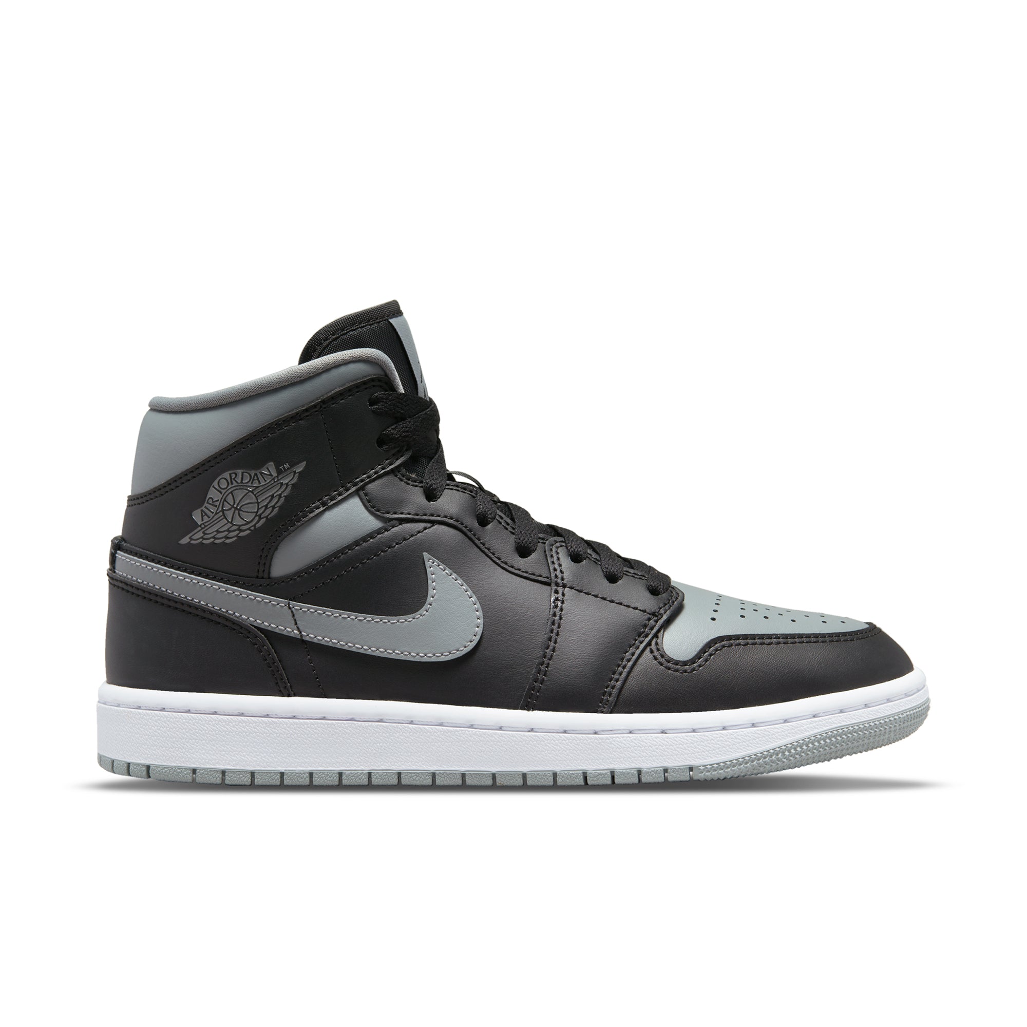 air jordan 1 mid shadow black grey