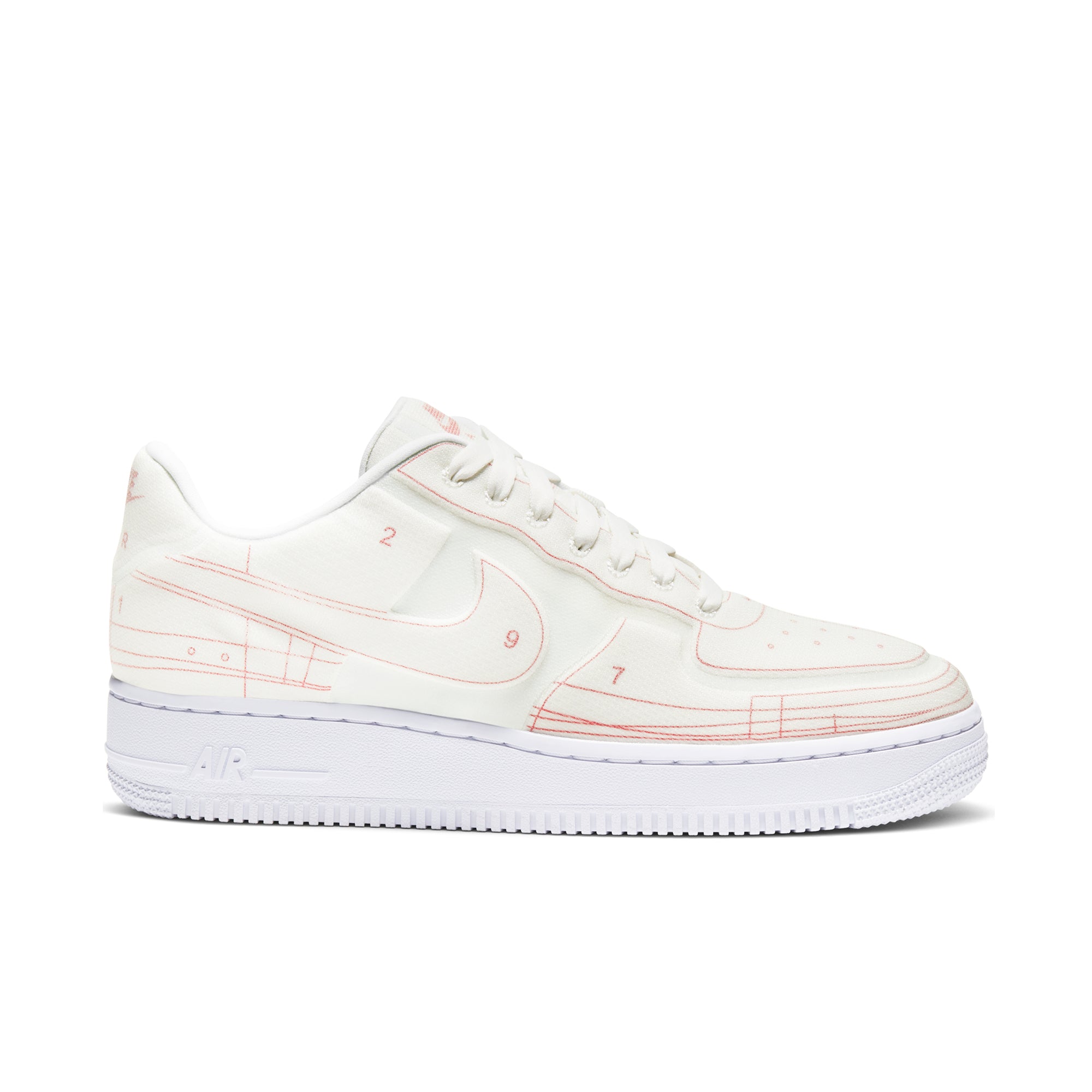 nike air force 1 low white and black Nike Air Force 1 Low '07 LX Blueprint Summit White (W)