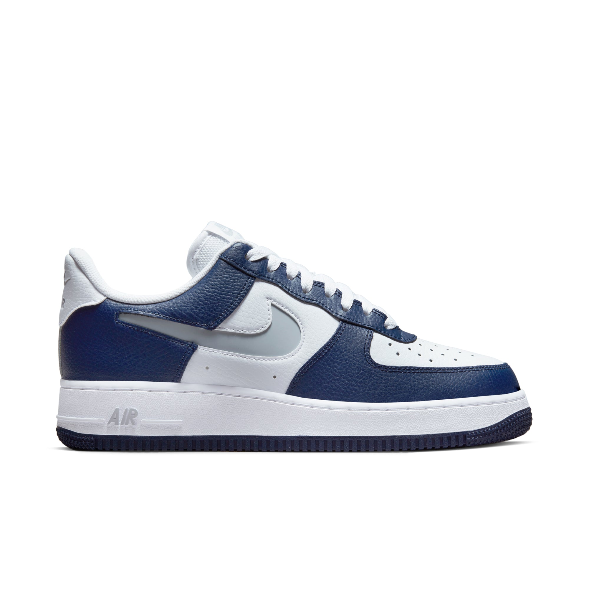 black and white nike air force 1 Nike Air Force 1 Low White Navy Grey