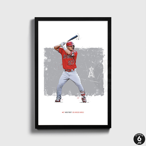 Mike Trout Poster and Canvas