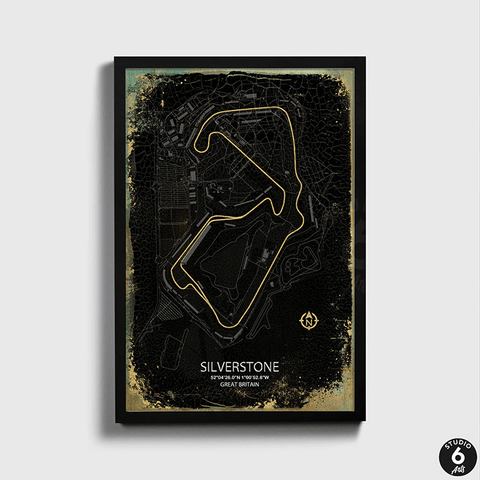 British GP Racing Circuit Poster