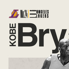 Load image into Gallery viewer, Kobe Bryant Poster and Canvas, Lakers Basketball Fan Art Print
