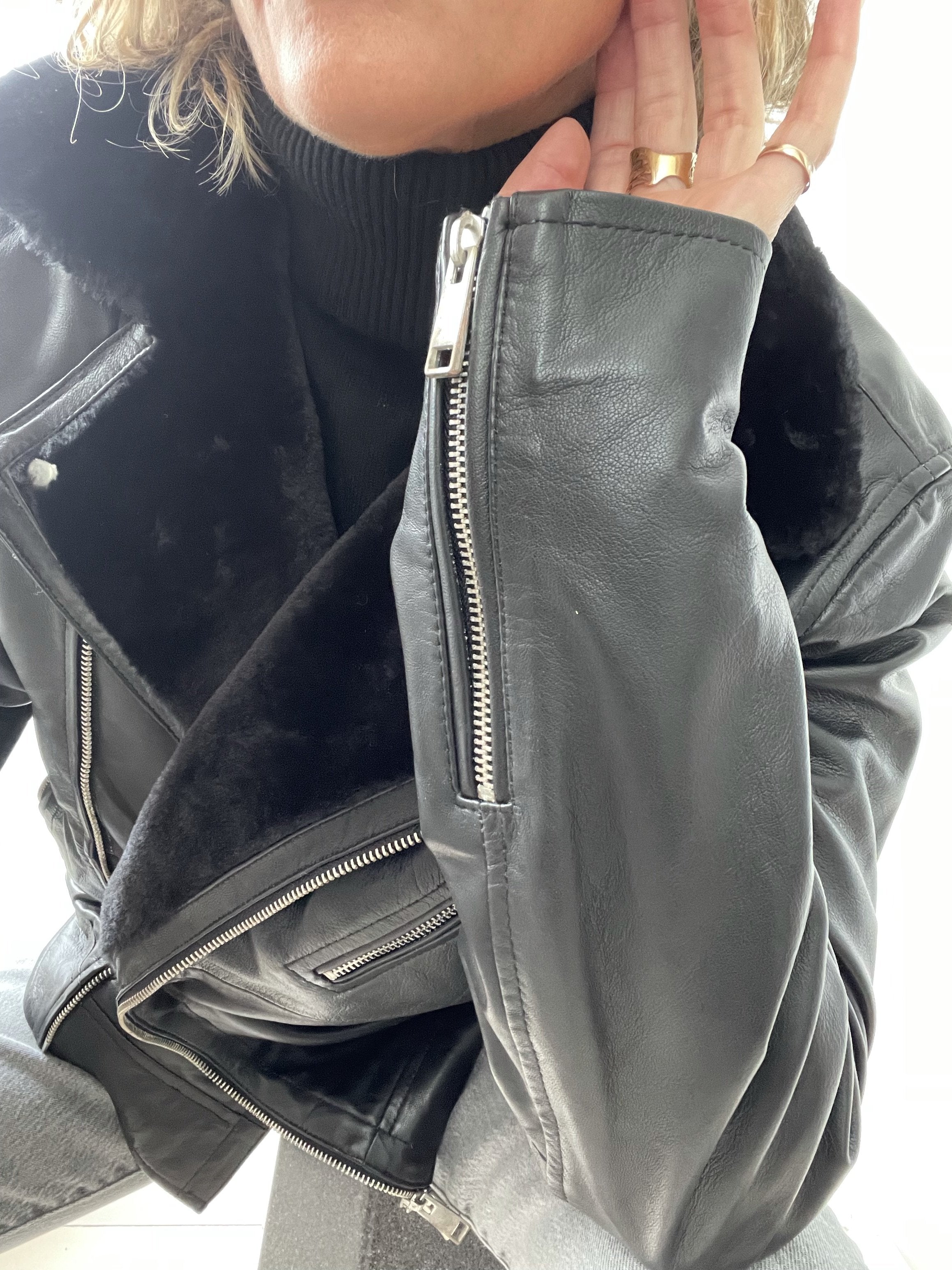 Armani Exchange Leather Jacket | Jetsetbohemian