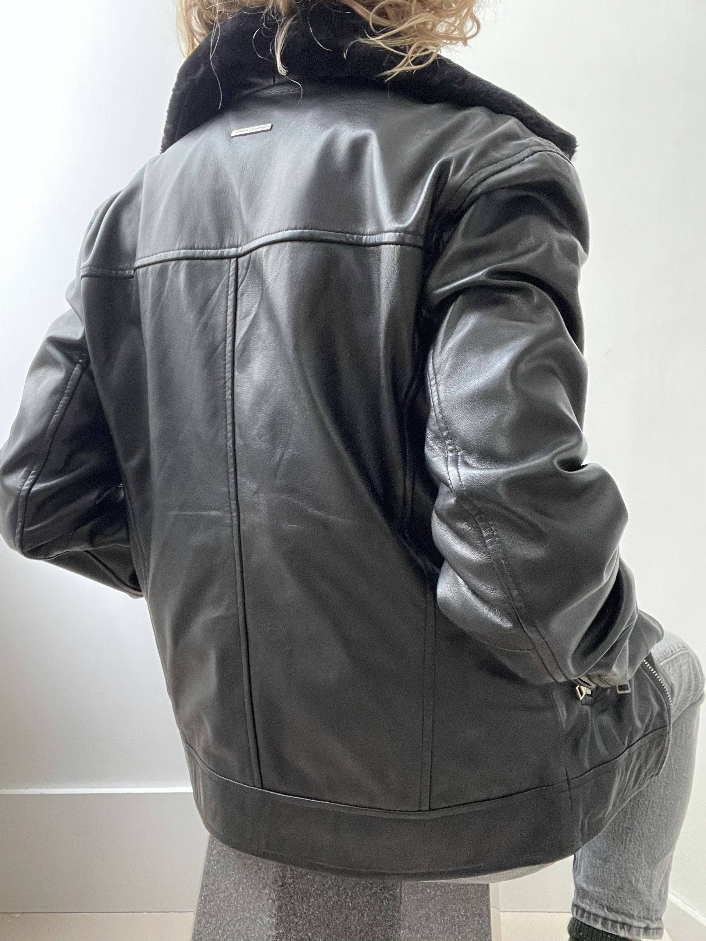 Armani Exchange Leather Jacket | Jetsetbohemian