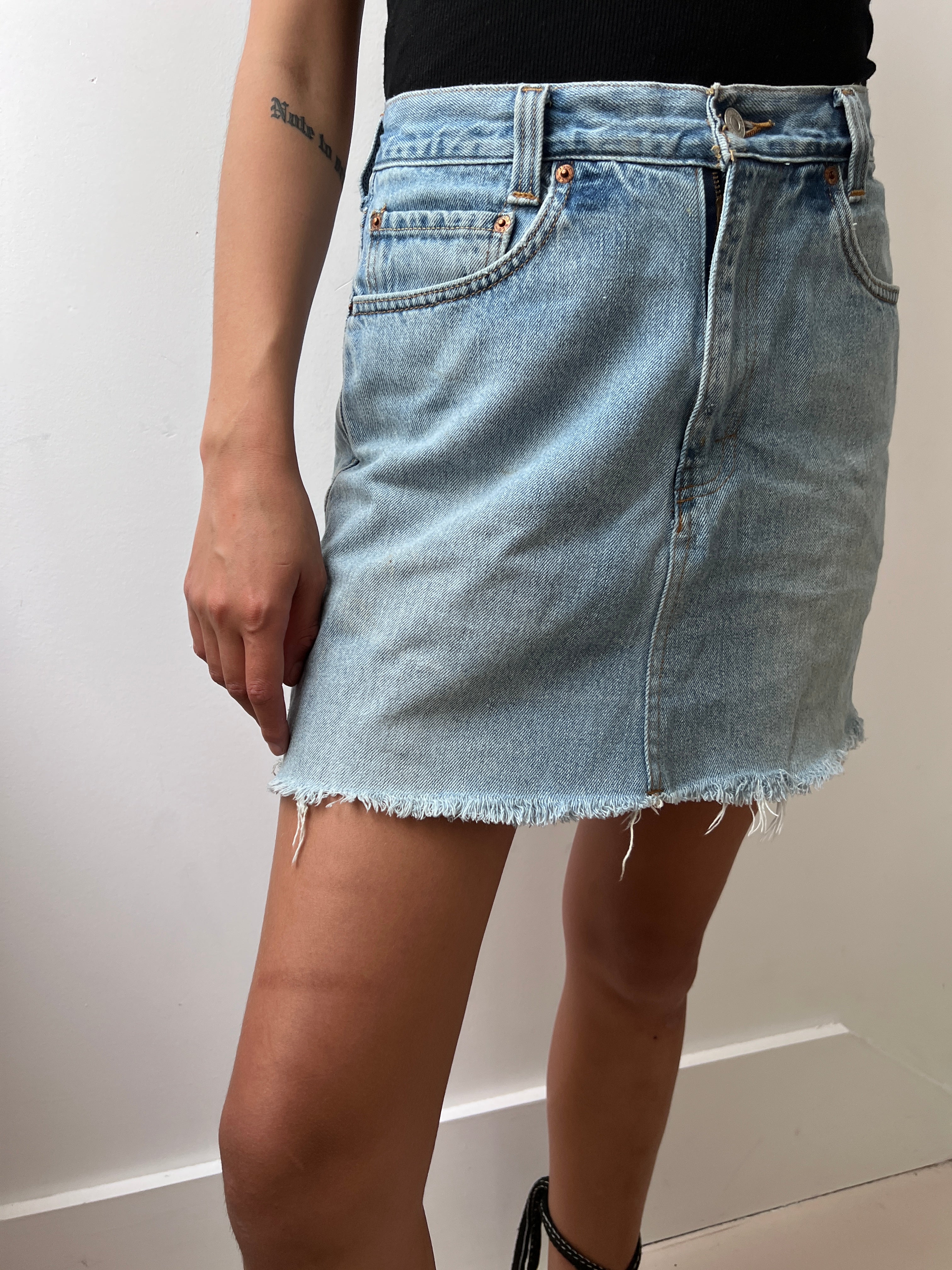 Vintage Denim Levis Skirt | Jetsetbohemian