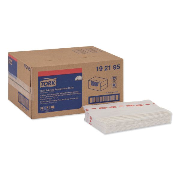 Tork Food Service Cloths, 13" x 21", White, Box Of 150 Cloths