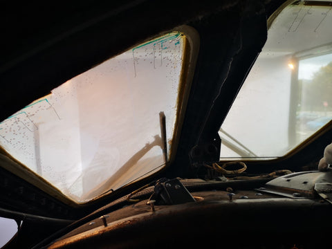 Vulcan Bomber cockpit view at Avro museum