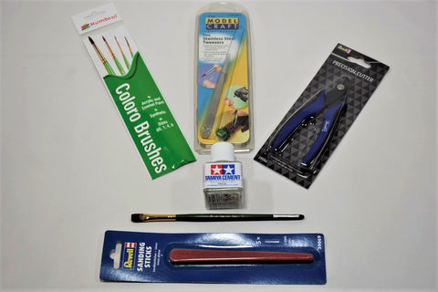 Plastic model kit tool set for beginners