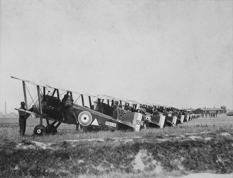 sopwith camels in airfield