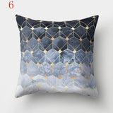 Geometric Printed Polyester Throw Pillow Cases