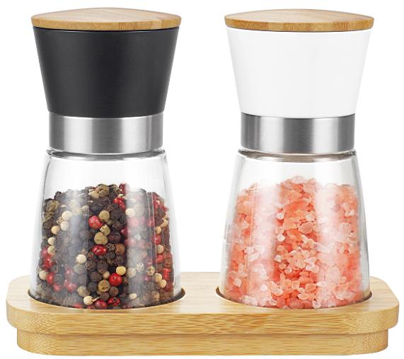 Duku Patented Design 2 in 1 Salt and Pepper Grinder Set