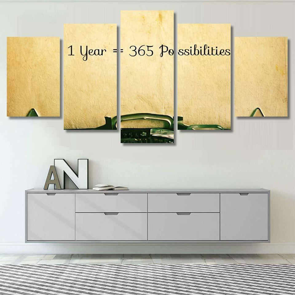 1 Year 365 Possibilities Inspiration Motivational Quotes Canvas Art Dream Art Europa