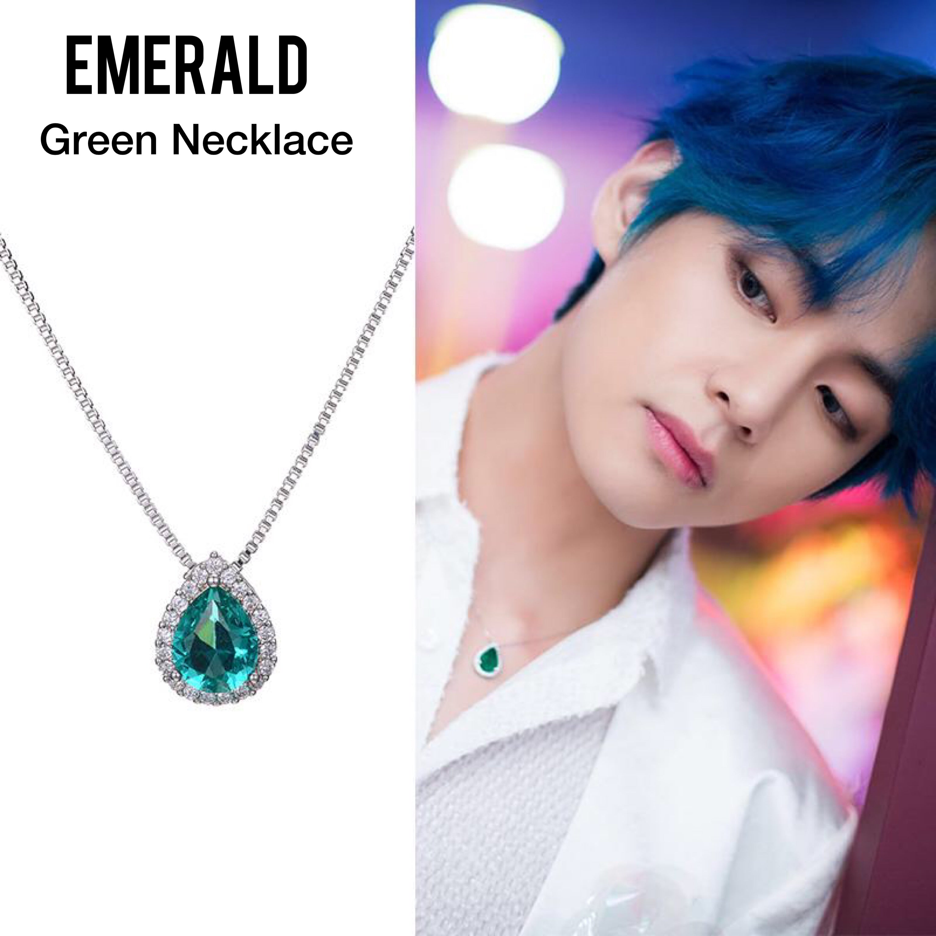 Buy BTS Taehyung Home Inspired Clover Flower Necklace Blumen