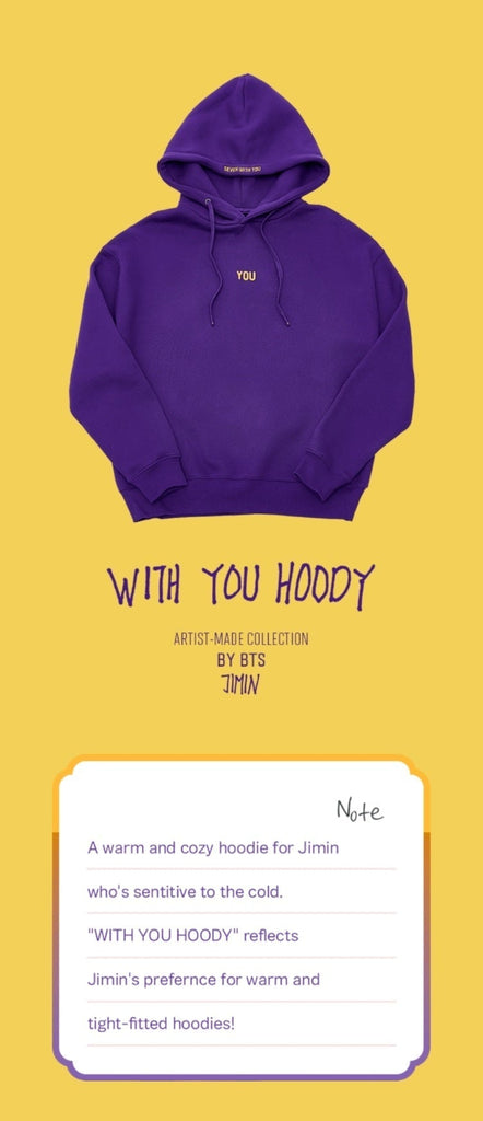 BTS JIMIN WITH YOU HOODY ジミン パーカー サイズ S | monsterdog.com.br