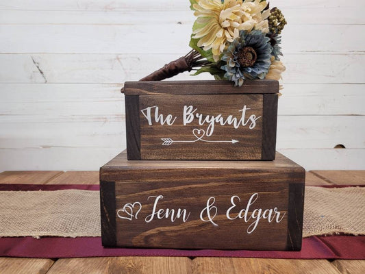 PrimitiveWeddings - Card Box Wedding Card Holder Wooden Wedding