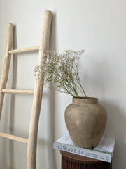 Earthy brown rustic urn pot vase