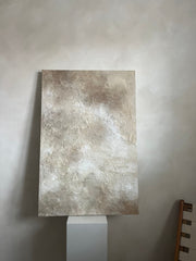 warm beige textured abstract contemporary canvas art