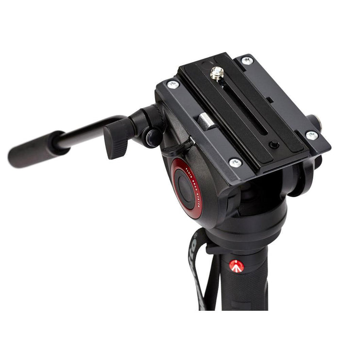 Manfrotto】ビデオ雲台・一脚・フルードベース・MLP-75XFのセット-