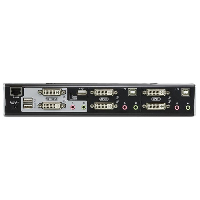 2021激安通販 ATEN KVMPスイッチ 4ポート DVI USB オーディオ デュアルモニタ <br>CS1644A 1台<br><br>   115-2972<br><br><br>