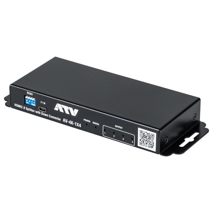 ATV AV-4K-1X4 HDMI 2.0 4ch SPLITTER with DOWN CONVERTER