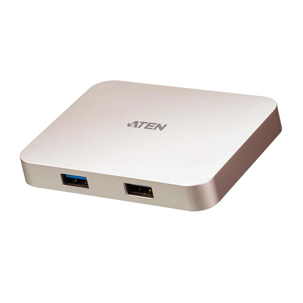 ATEN UH3235 USB-C 4K対応ウルトラミニドッキングステーション（電源パススルー付き）