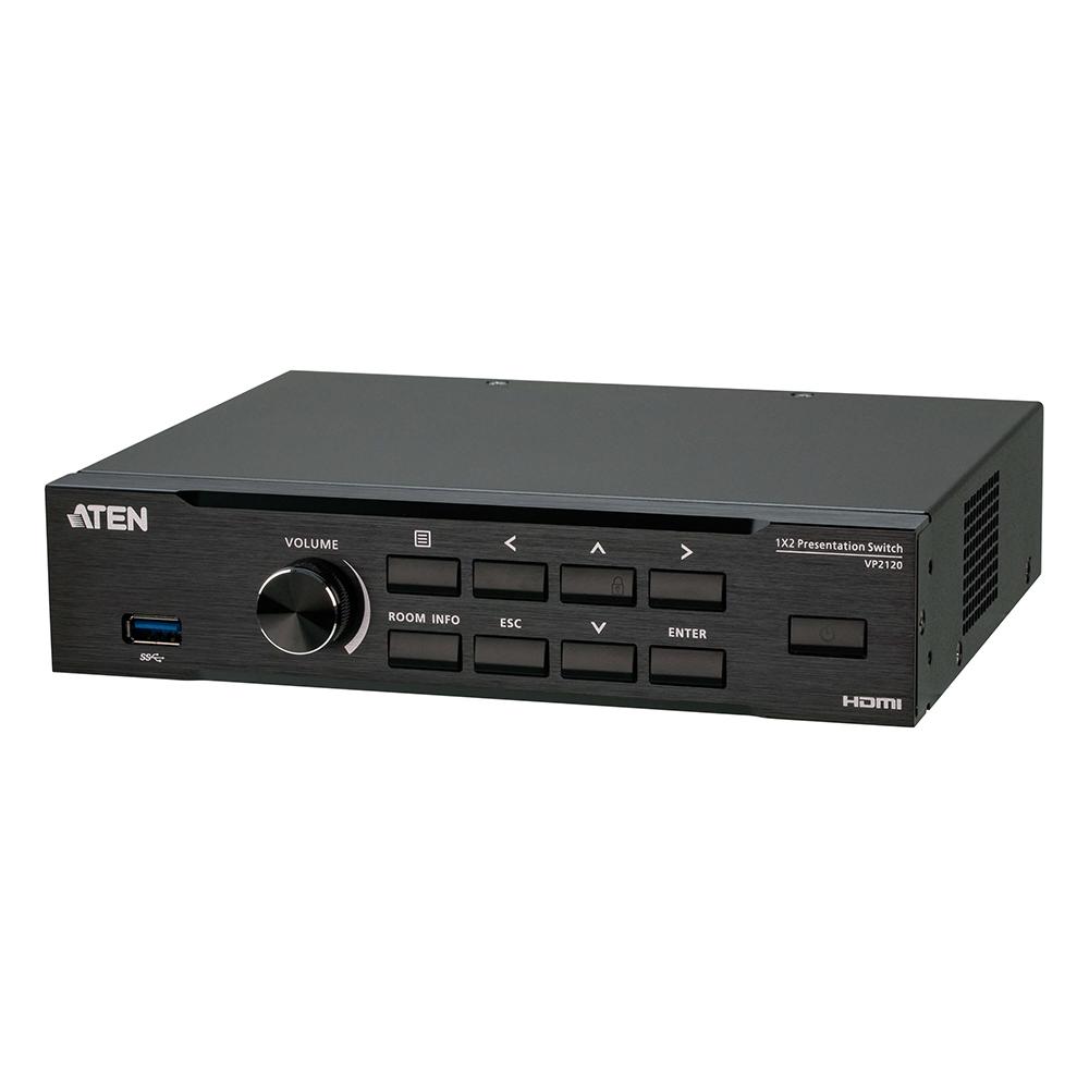 ATEN VP2120 プレゼンマトリックスシームレススイッチャー（クワッドビュー、マルチストリーミング対応）