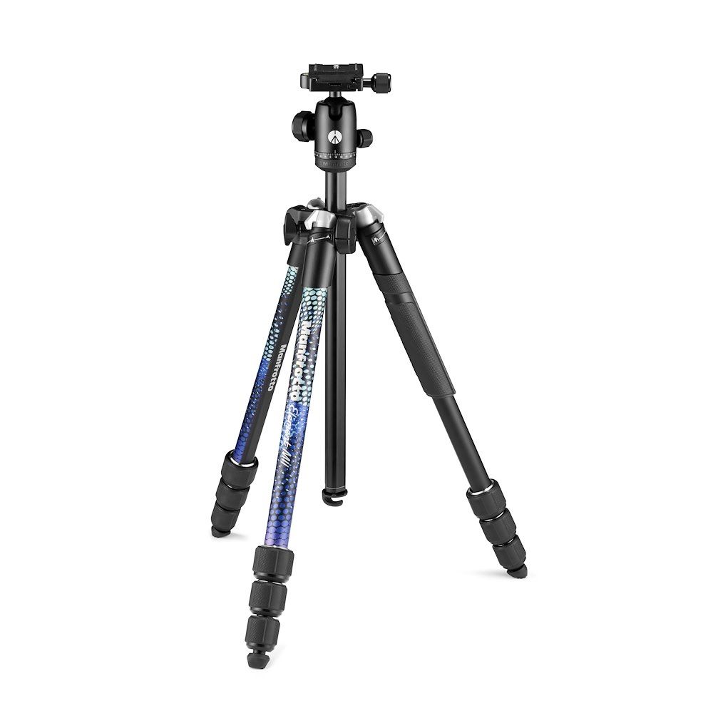 Manfrotto MKELMII4BL-BH Element MII アルミニウム4段三脚キットBL