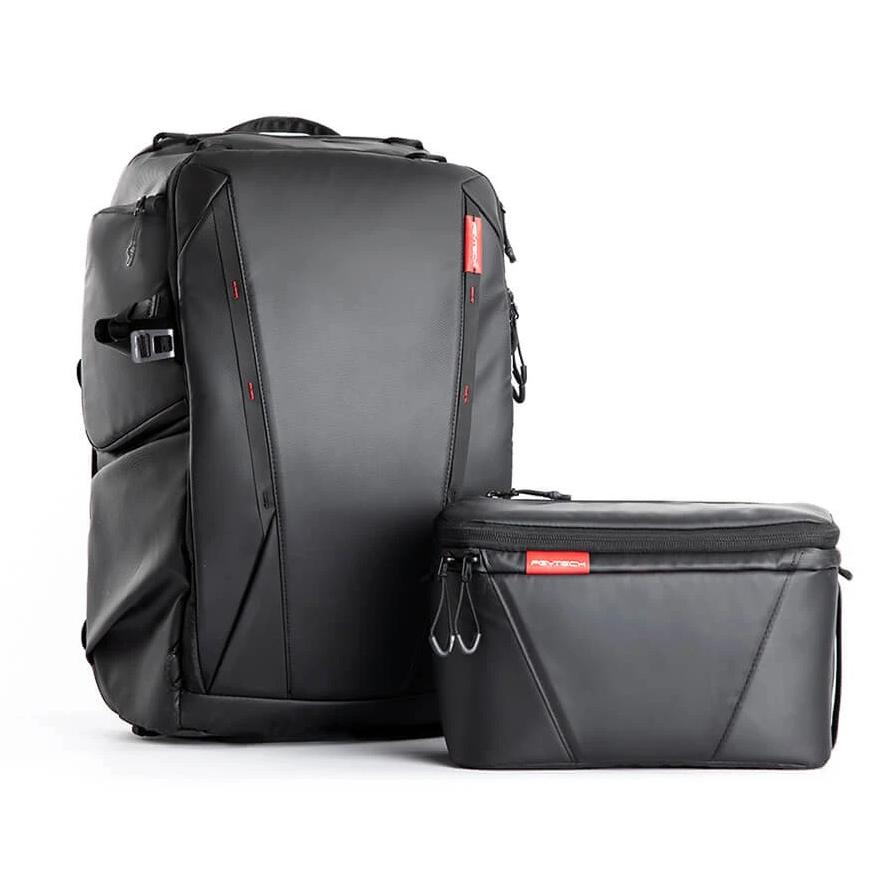 PGY-TECH P-CB-020 OneMo Backpack 25L+Shoulder Bag(Twilight Black)