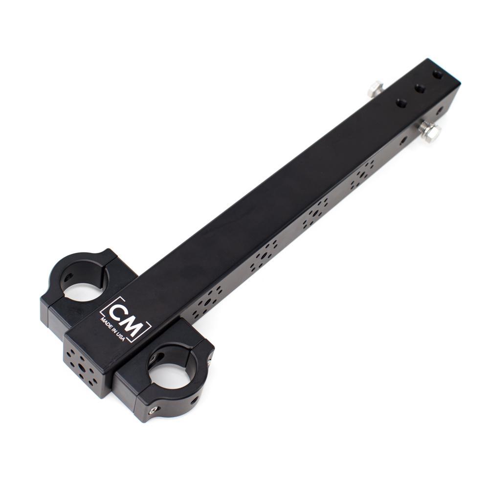 CineMilled CM-3102 CineMilled Billet Trailer Hitch Adaptor for 2 in. Receiver & 1-1/2 in. Speed Rail Tube