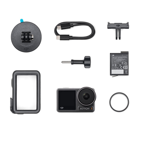 DJI Osmo Action 4 Road Cycling Combo - Bike Camera with 360° Wrist Strap  for Cyclists, 1/1.3-Inch Sensor, Stunning Low-Light Imaging, 4K/120fps