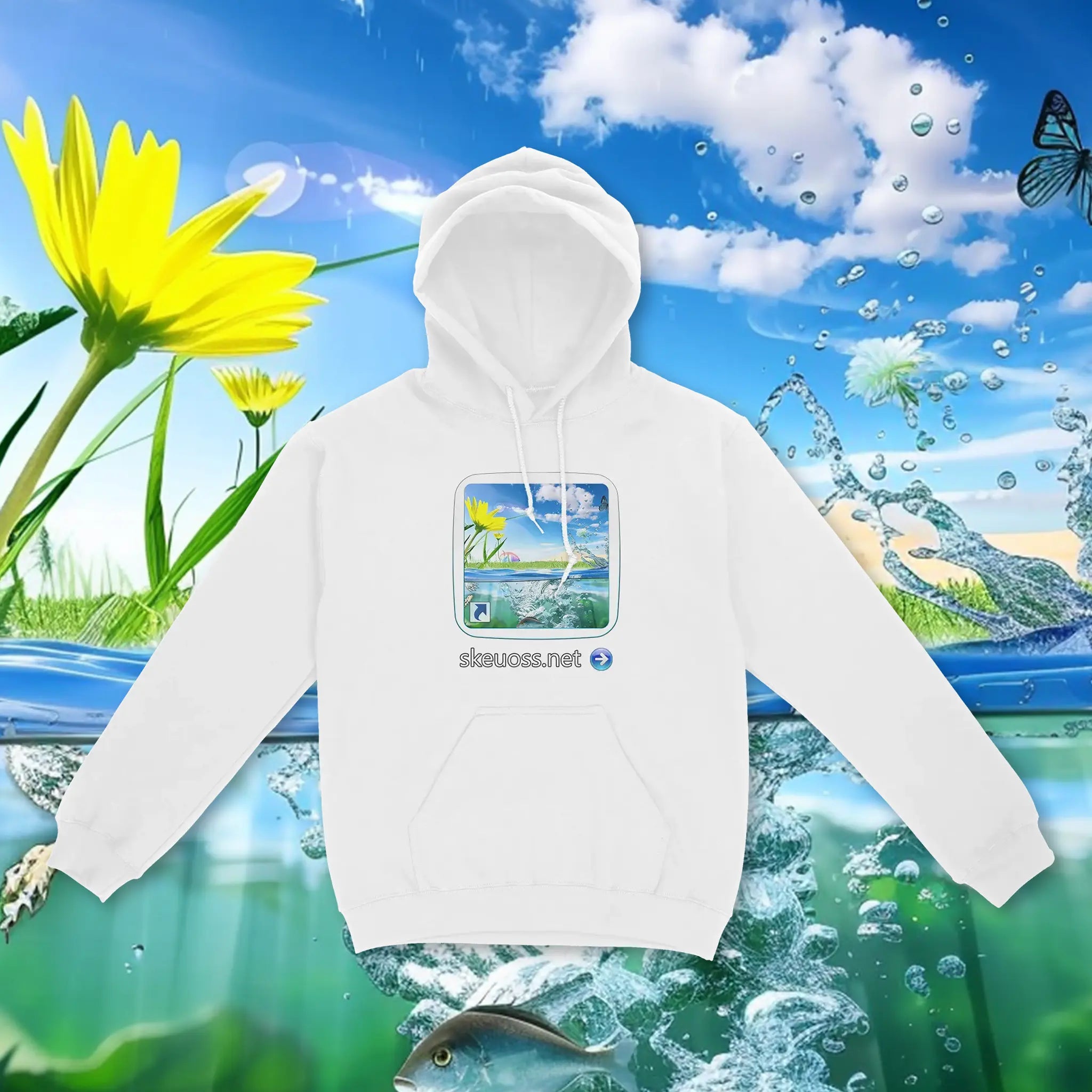 Frutiger Aero Hoodie - User Login Collection - User 182