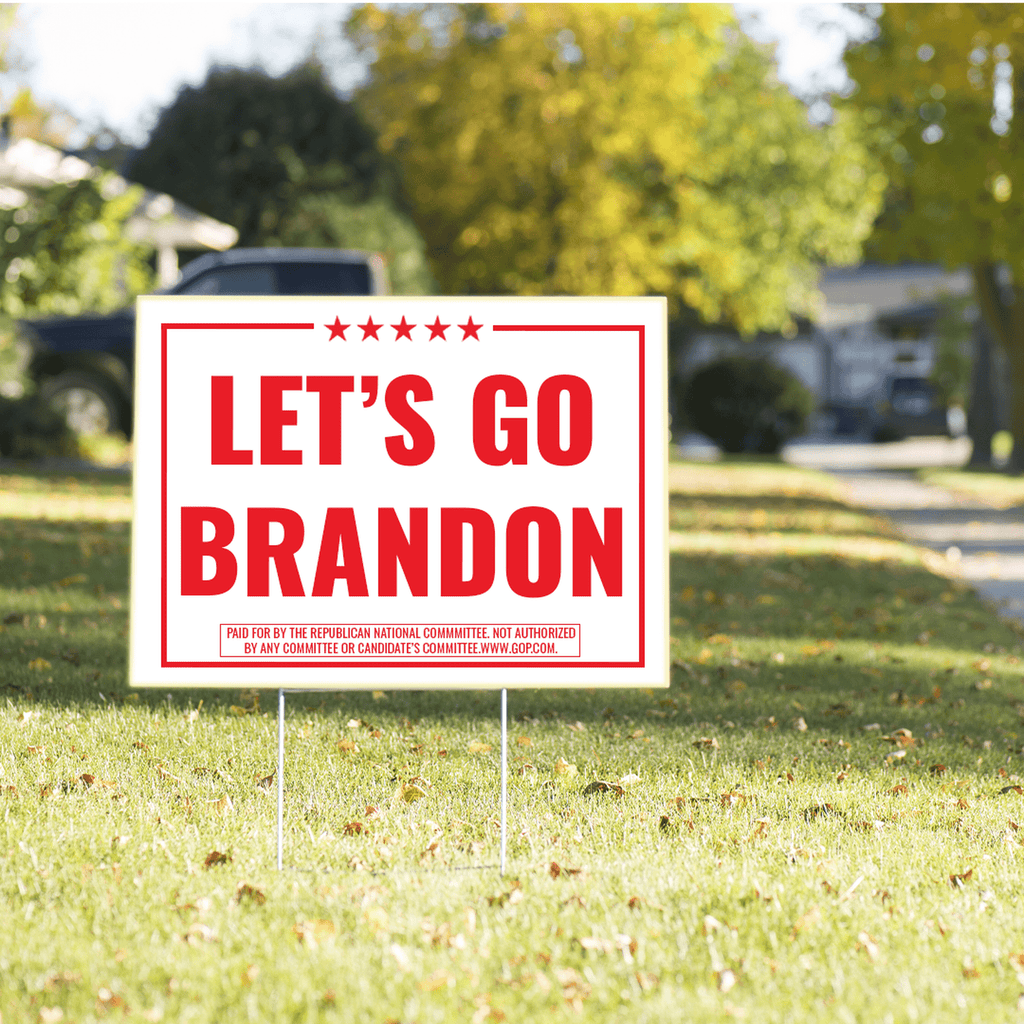 conservative Bumper Sticker Car Magnet Let's Go Brandon- Decal for