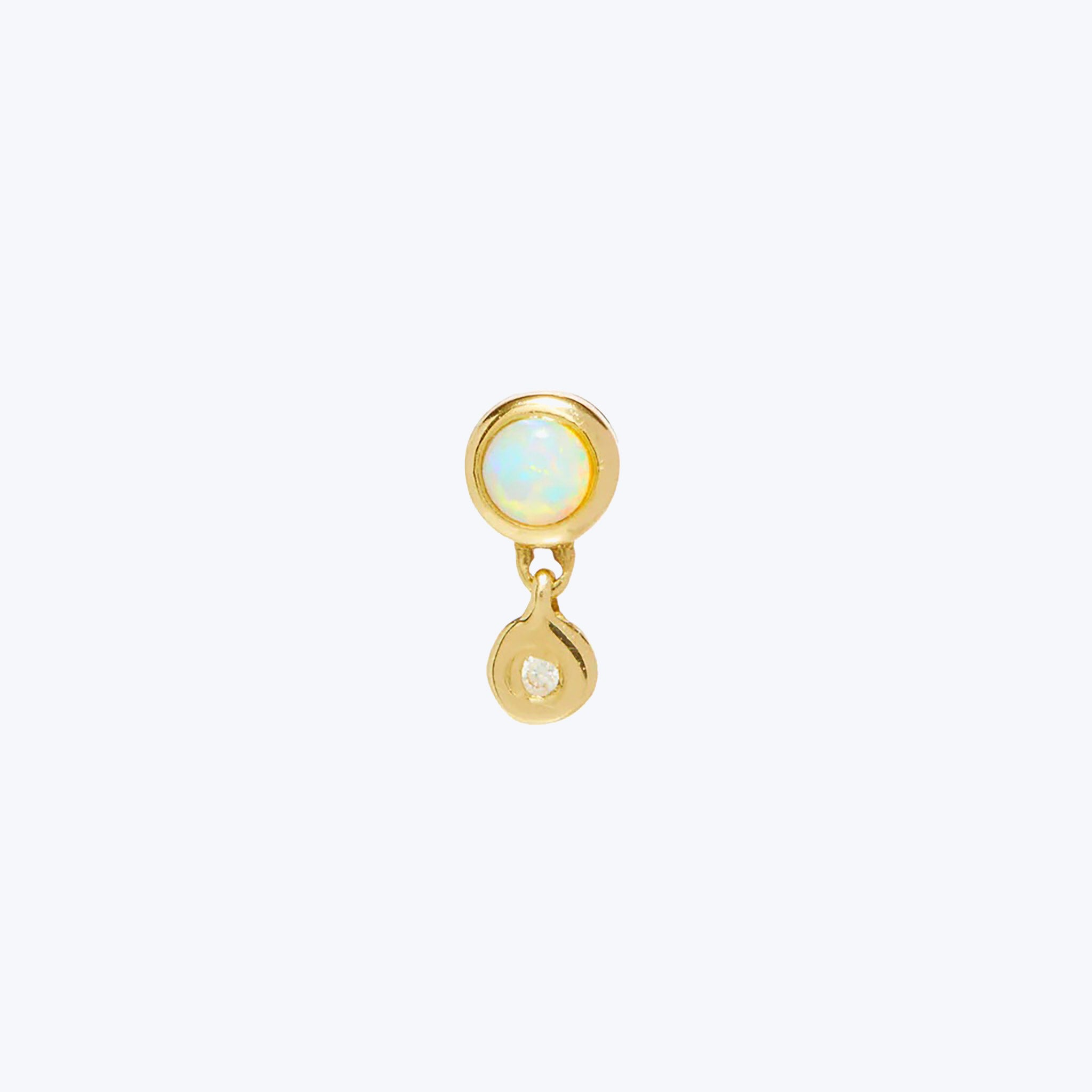 Bezel Stud with Opal