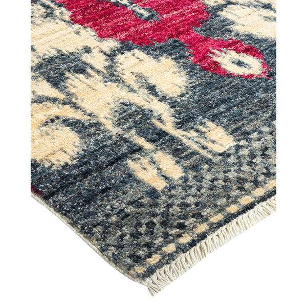 Beige Modern Wool Silk Blend Rug - 2'4 x 3'9