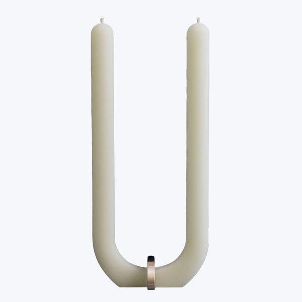 U Candle with Brass Holder – abc carpet & home