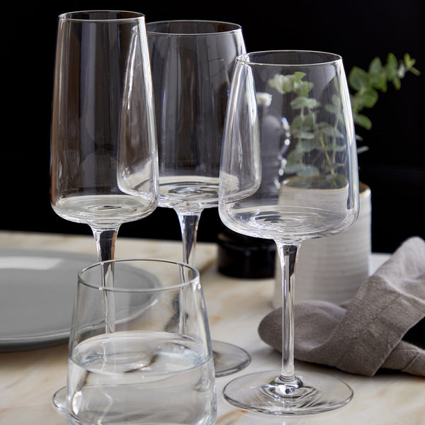 SET 6 WINE GLASS W/ GOLDEN RIM 9 OZ. SENSA - CFV0075-CGD-S6