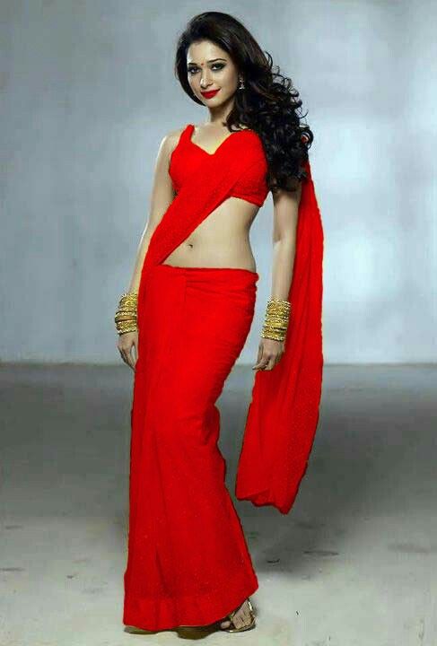 Tamanna Bhatiyaxxx Photo - Bollywood Saree Diva- Beautiful Tamanna Bhatia in Saree! â€“ BharatSthali