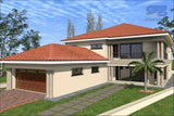 A W1729 6 Bedroom Double Storey House Plans Only