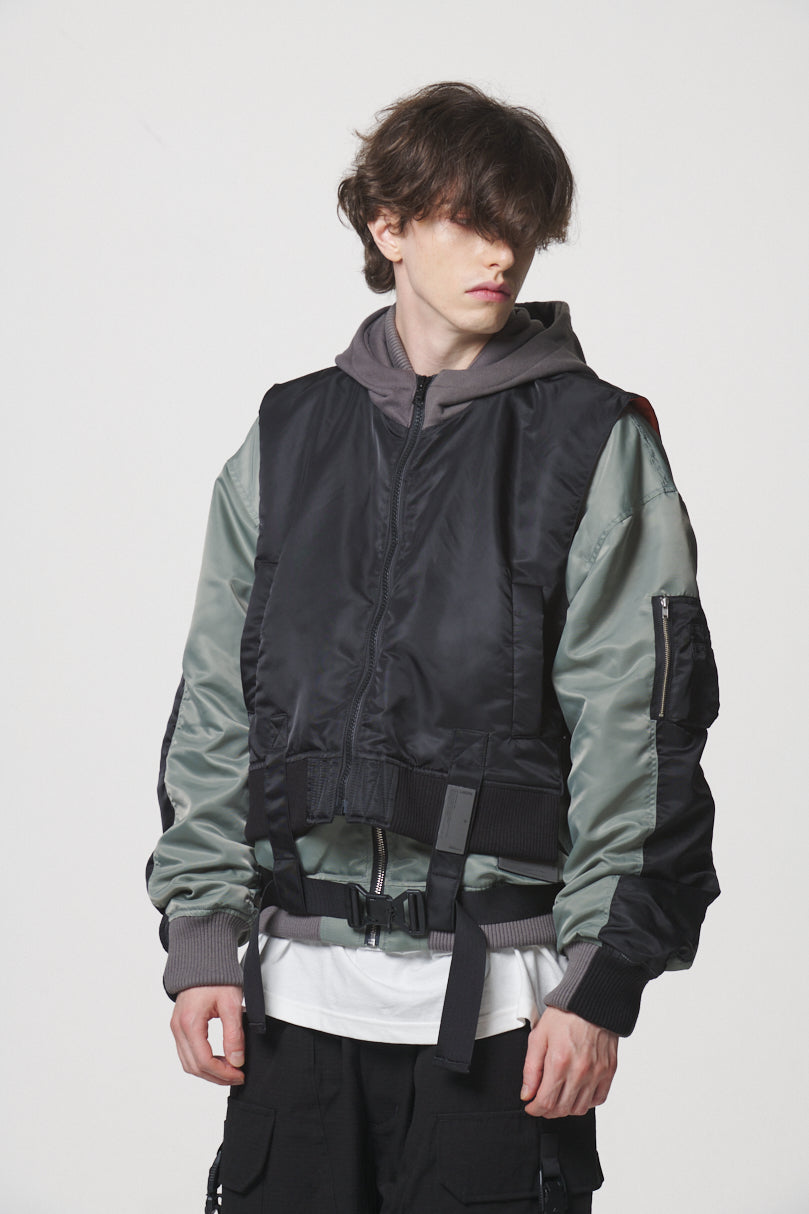 LIBERE リベーレ /MA-1 JACKET / BLACK/ユニセックス