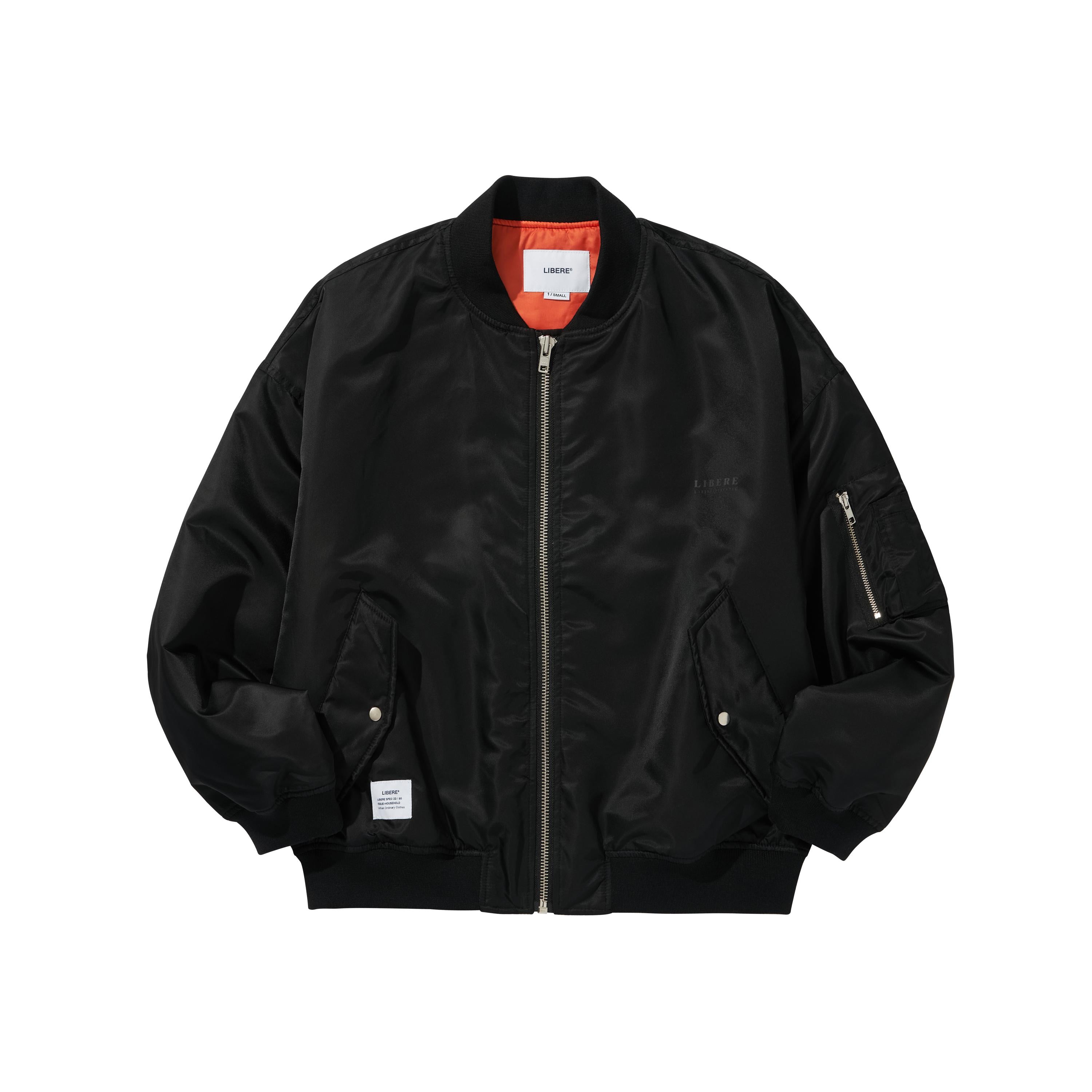 LIBERE MA-1 JACKET 黒 - ブルゾン