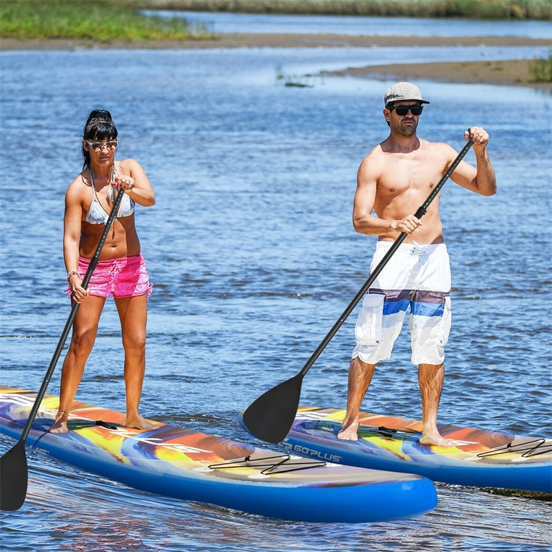 10.5' 11' Inflatable Stand Up Paddle Board with Backpack Aluminum Paddle Pump