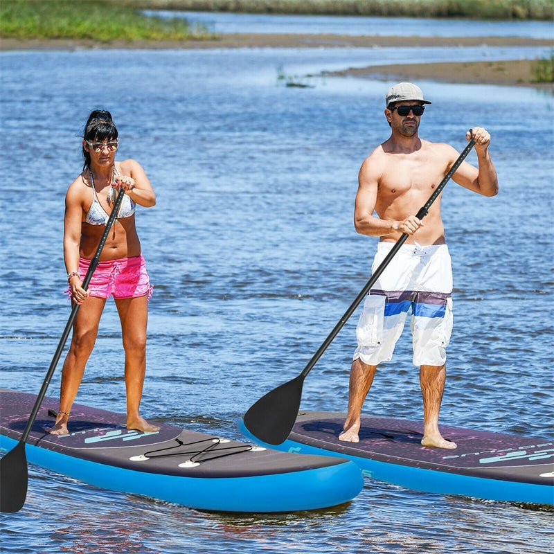 10.5' Inflatable Stand Up Paddle Board with Backpack Aluminum Paddle Pump