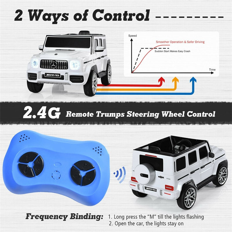 12V Battery Powered Vehicle Licensed Mercedes-Benz G63 Kids Ride On Car with Remote Control