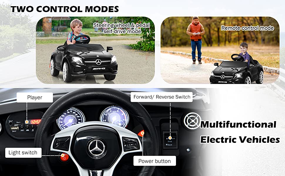 12V Electric Kids Ride On Car Licensed Mercedes Benz GLA45 with Remote Control