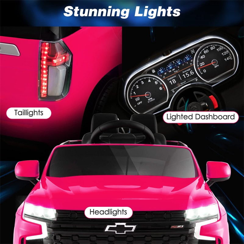 12V Kids Ride On Car Chevrolet Tahoe Battery Powered Electric SUV with Remote Control Light Music