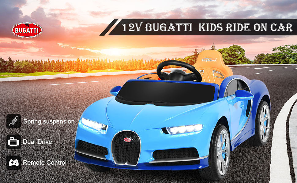 12V Licensed Bugatti Chiron Kids Electric Ride on Car with 2.4G Remote Control